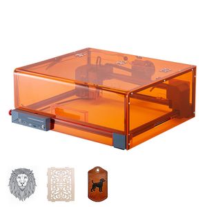 Macchina per Incisione Laser 10W con Area di Lavoro 11,8 x 11,8 cm, con Involucro per Incisione e Taglio, Sistema di Controllo Ruida - Product Image 1