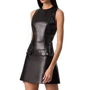 ผู้ผลิตจากปากีสถาน เสื้อผ้าหนังแท้สำหรับผู้หญิง ดีไซน์หรูหรา กระชับพอดีตัว เนื้อผ้านุ่มสบาย เหมาะสำหรับใส่ในช่วงเย็น - Product Image 5