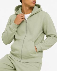 <b>Men's</b> Hooded <b>Zip</b>-<b>Up</b> Sweatshirt Solid Color Fleece Regular Fit Casual Autumn wear <b>Men</b> Hoodie Wholesale - Product Image 6