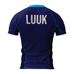 Camiseta Deportiva de Compresión de Manga Corta Sublimada Personalizada para Hombre, Fabricada con Poliéster Reciclado, para Gimnasio, Fitness y Ocio - Product Image 3