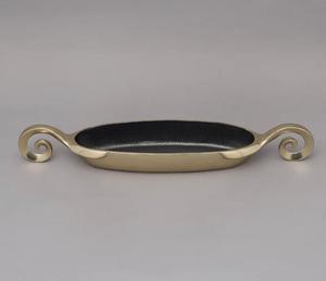 Bol en métal de luxe moderne, écologique, finition émaillée, en alliage d'aluminium, plat de service pour salade, idéal pour les fêtes et les hôtels (vente en gros) - Product Image 1
