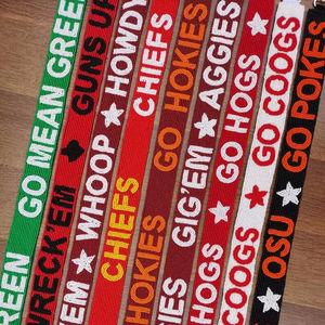 Correa de Bolso Cruzado con Cuentas LSU de Calidad Superior para el Día del Partido, Accesorios Especiales para Bolsos para Uso en Estadios ¡Compra Ahora! - Product Image 1