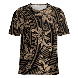 T-shirt unisexe personnalisé en polaire verte 100 % polyester, style streetwear, pour hommes et femmes, inspiré des îles Cook et de la Polynésie hawaïenne - Product Image 2