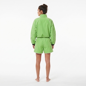 <b>Women</b>’s Fashion Half Zip <b>Windbreaker</b> and Shorts Two Piece Activewear Set - Product Image 4