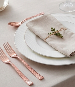 Ensemble de couverts en cuivre design élégant pour table à manger moderne, événements de mariage et décoration de cuisine haut de gamme - Product Image 2