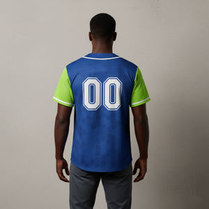 Conjuntos de Camisetas de Béisbol Sublimadas de Poliéster Personalizadas de Última Tendencia, Camisetas de Manga Corta Transpirables y Antibacterianas para Hombre, Color y Nombre Personalizables - Product Image 3