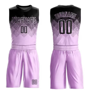 Uniformes de Baloncesto Deportivos de Último Diseño, Impresión Personalizada, Uniforme de Baloncesto de Color Sólido - Product Image 1