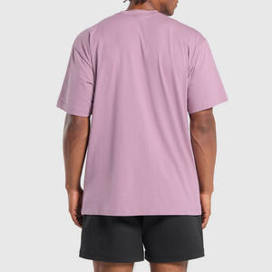 Camiseta de Cuello Redondo para Hombre, Algodón, Manga Corta, Informal, Básica, Cómoda, Corte Regular, Tejido Transpirable, Uso Diario - Product Image 4