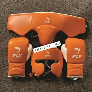 Ensemble de boxe personnalisé avec impression sur écran, équipement de boxe personnalisé, gants de boxe, protège-tête, protège-guêtres à prix très abordable - Product Image 3