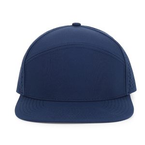 Casquette de baseball unisexe bleu marine à 6 panneaux, réglable, en maille unie, style décontracté, printemps-été, pour l'extérieur - Product Image 1