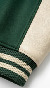 Vintage High School Winter Hooded Varsity <b>Jacket</b> with Front Logo Cotton Fleece Unisex Streetwear - Product Image 5