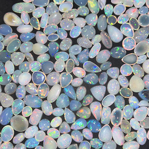 Lote de Ópalos de Fuego Etíopes Naturales a Precio Mayorista – Ópalo Welo Blanco Natural, Gema Suelta Multicolor con Destellos Intensos - Product Image 1