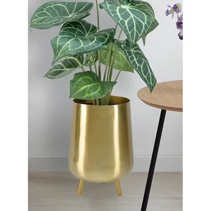 2026 World Trending Eco-Friendly Square <b>Decorative</b> Iron Flower Vase Interior Styling MarketArtistic Handmade Chrome Plated Metal - Product Image 1