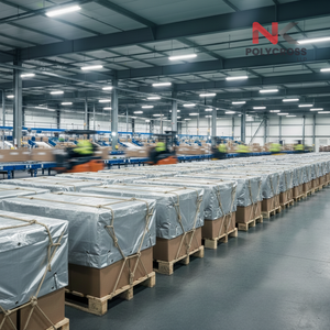 Lámina de Cubierta para Paquetes Industrial Resistente a la Nieve, Borde Reforzado, Lámina de Cubierta para Paquetes con Ojales de Aluminio para Uso en Condiciones Climáticas Extremas - Product Image 2