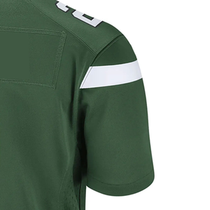 Nouveau maillot de football américain vert uni, protection UV, séchage rapide, manches courtes, pour adultes - Product Image 5