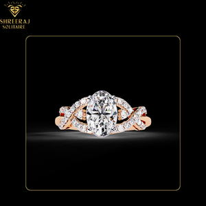 Bague de fiançailles et de mariage en or massif 14 carats avec diamant solitaire CVD de 1,80 carat, certifiée IGI, fournisseur de joaillerie fine - Product Image 3