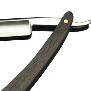 Navaja de Afeitar Profesional de Alta Calidad, Plegable, de Acero Inoxidable, con Mango de Madera - Product Image 6