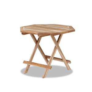 Mesa de Comedor de Madera de Teca Sólida Hecha a Mano con Diseño de Base Cruzada Único para Restaurante, Cafetería y Espacio de Comedor en el Hogar - Product Image 1