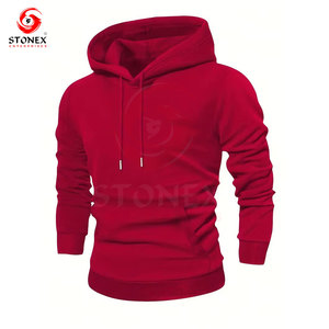 Sweat à capuche pour homme de haute qualité, col en polaire uni, 100% coton, saison hivernale, vente en gros, logo personnalisé, écologique, doublé - Product Image 2