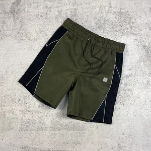 Shorts de jogging décontractés pour hommes, écologiques, personnalisés, d'été, longueur genou, avec broderie 3D, effet vieilli et délavé soleil, taille mi-haute, imperméables et respirants - Product Image 3