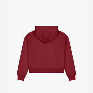 Sudadera con capucha personalizada de alta calidad, estilo streetwear, 100% algodón French Terry, teñido liso, color borgoña, estilo vintage, corte holgado, con cremallera. - Product Image 2