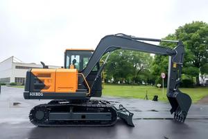 Miniexcavadora de 8 Toneladas HX80G con Control PLC, Alta Potencia de Excavación, Cucharón de 0.32m, Potencia de 46.3kW, para Desbroce Forestal - Product Image 2