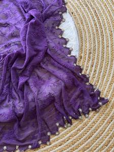 Nouvelles collections exclusives de saris indiens en soie, sari spécial mariage avec travail manuel et blouse cousue, sari à bas prix pour femmes - Product Image 3