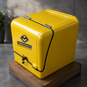 2026 Newly Designed Reasonably Priced FIBRECRAFTS INDIA <b>MODEL</b> <b>D</b> LED Top Open FIBREGLASS FRP 50L Capacity Motorcycle Tail Boxes - Product Image 5