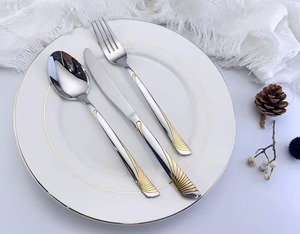 Eye catching stainless steel cutlery <b>set</b> for modern and traditional dining setups suitable for kitchen, dining, and catering use - Product Image 5