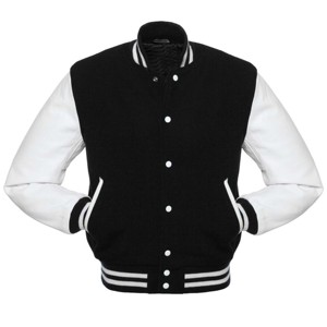 High-Quality Men's Wool <b>Leather</b> Varsity <b>Jacket</b> - Stylish, Durable, and Perfect for Casual Wear and Athletic Style - Product Image 2