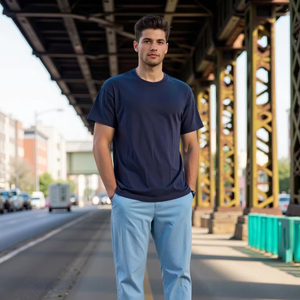 Camiseta de algodón 100% con logo, estampado DTG, lavado ácido, estilo streetwear, oversize, vintage, cuello redondo, personalizada - Product Image 3