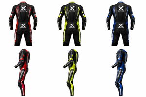 Combinaison de moto en cuir de vachette à manches longues pour homme X Sports City X, impression par sublimation sur le devant, respirante, 220g, toutes saisons - Product Image 3