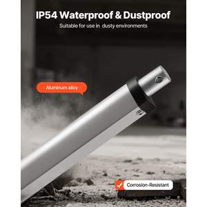 12V 高速线性执行器 4 英寸 IP54 防护 225 磅/1000N 负载 0.6 英寸/秒 线性运动执行器安装支架 - Product Image 4