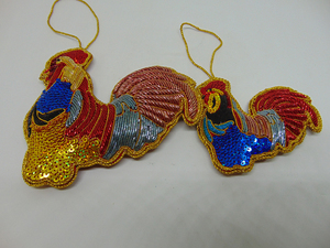 ของตกแต่งต้นคริสต์มาสรูปไก่สวยงาม ขายดี คอลเลคชั่นล่าสุดจากอินเดีย งานปักประณีต - Product Image 4