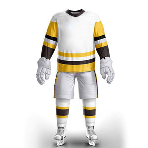 Uniforme de hockey sobre hielo unisex, conjunto de jersey y pantalones ligeros y duraderos para adultos y jóvenes, para práctica y competición - Product Image 1