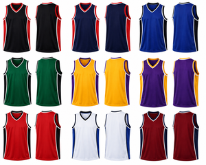 เสื้อบาสเก็ตบอลผ้าระบายอากาศสำหรับผู้ใหญ่รุ่นใหม่ล่าสุดปี 2026 ดีไซน์ใหม่สำหรับทีม  แบบยูนิเซ็กซ์ ป้องกันแบคทีเรีย แขนกุด คอวี - Product Image 4