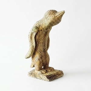 Pinguin Handcrafted Wooden Penguin Sculpture <b>Rustic</b> Animal Tabletop Decorative Artwork Home Decor Display Accent Natural <b>Wood</b> - Product Image 1
