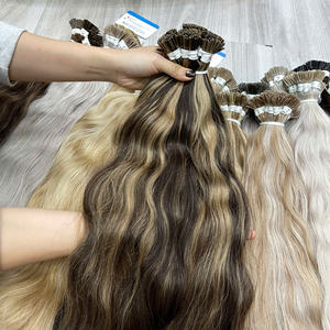PROMO FLASH : Extensions de cheveux naturels vietnamiens de qualité supérieure (100 %), lisses, prêtes à être expédiées, sans perte de cheveux, prix usine - Product Image 2