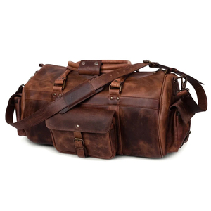 2026 Luxury Leather Duffle <b>Bag</b> Large Capacity Rectangular <b>Travel</b> <b>Bag</b> With Zipper Closure Top Handle Leather Duffle <b>Bag</b> Unisex - Product Image 6