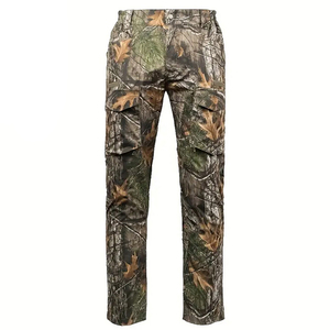 Pantalones Cargo de Camuflaje para Hombre, Corte Recto, Múltiples Bolsillos, Transpirables, Estilo Ropa de Trabajo, para Otoño y Actividades al Aire Libre - Product Image 1