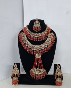 Exclusive Indian <b>Bridal</b> Jewelry Heavy Wedding Choker <b>Set</b> Traditional Ethnic <b>Necklace</b> With <b>Earrings</b> Mang Tika & Pasa Jewelry <b>Sets</b> - Product Image 6