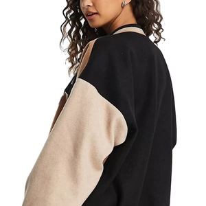 Nouveau Style vêtements mode Streetwear véritable Patchwork bouton automne femmes dame manteau université veste doux respirant 2026 - Product Image 5