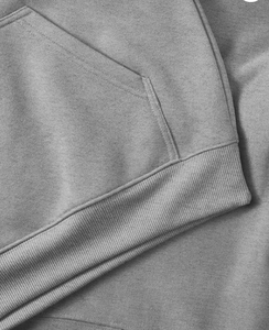Sweat à capuche unisexe hiver, ultra-épais 420g, molleton coton/polyester, logo uni sur le devant - Product Image 4