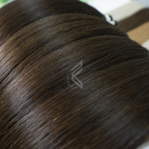 Extension de vrais cheveux humains dans la pointe plate Extensions de cheveux humains bruns slaves - Product Image 3