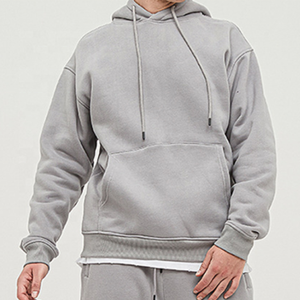 Wholesale Customized Logo Breathable Oversize Loose Fit Elastic Waist Joggers Outfit Two Pieces Hoodie Tracksuit <b>for</b> Men - Product Image 2