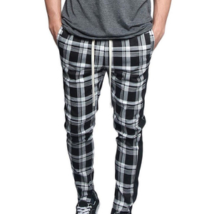 <b>Men</b> Flannel Pants Plaid <b>Pajama</b> Pants 100% Pure Cotton Lounge Wear Side Pockets Elastic Drawstring Sleepwear Trouser - Product Image 5
