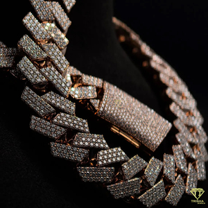 Mens Unique Cuban Link <b>Chain</b> <b>Ice</b> <b>Out</b> VVS Moissanite Diamond with 925 Sterling Silver Luxury Hip Hop Necklace - Product Image 1