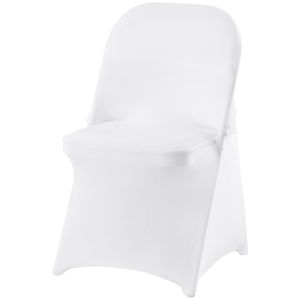 30 Pezzi Coprisedia Elasticizzati Bianchi in Spandex, Universali per Sedie da Cucina Pieghevoli, Lavabili e Rimovibili - Product Image 4