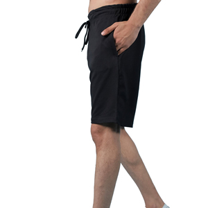Shorts Bermuda décontractés pour hommes, couleur personnalisable, cordon de serrage sur le devant, 100% coton respirant, séchage rapide, tricoté - Product Image 2
