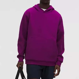 Sweat à capuche zippé unisexe en coton biologique épais et doux, jaune uni, pour femmes et hommes - Gris - Product Image 5